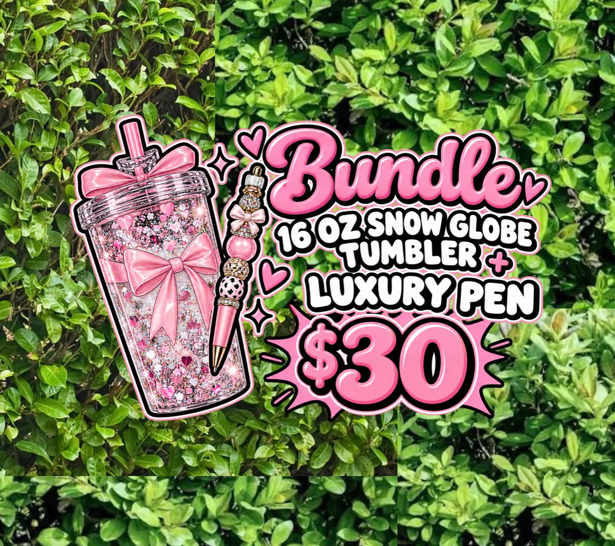 $30 BUNDLE - 1 Luxury Pen + 16 oz Tumbler Cup
